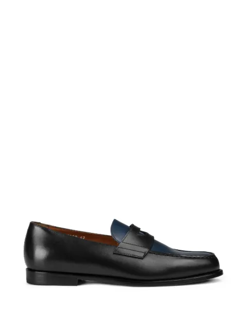 Doucal's two-tone leather loafers