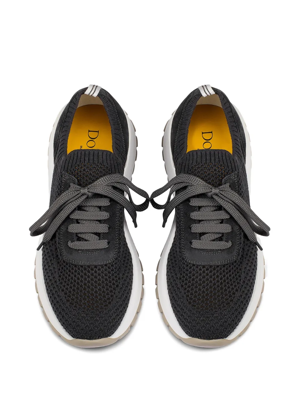 Doucal's technical suede sneakers Zwart