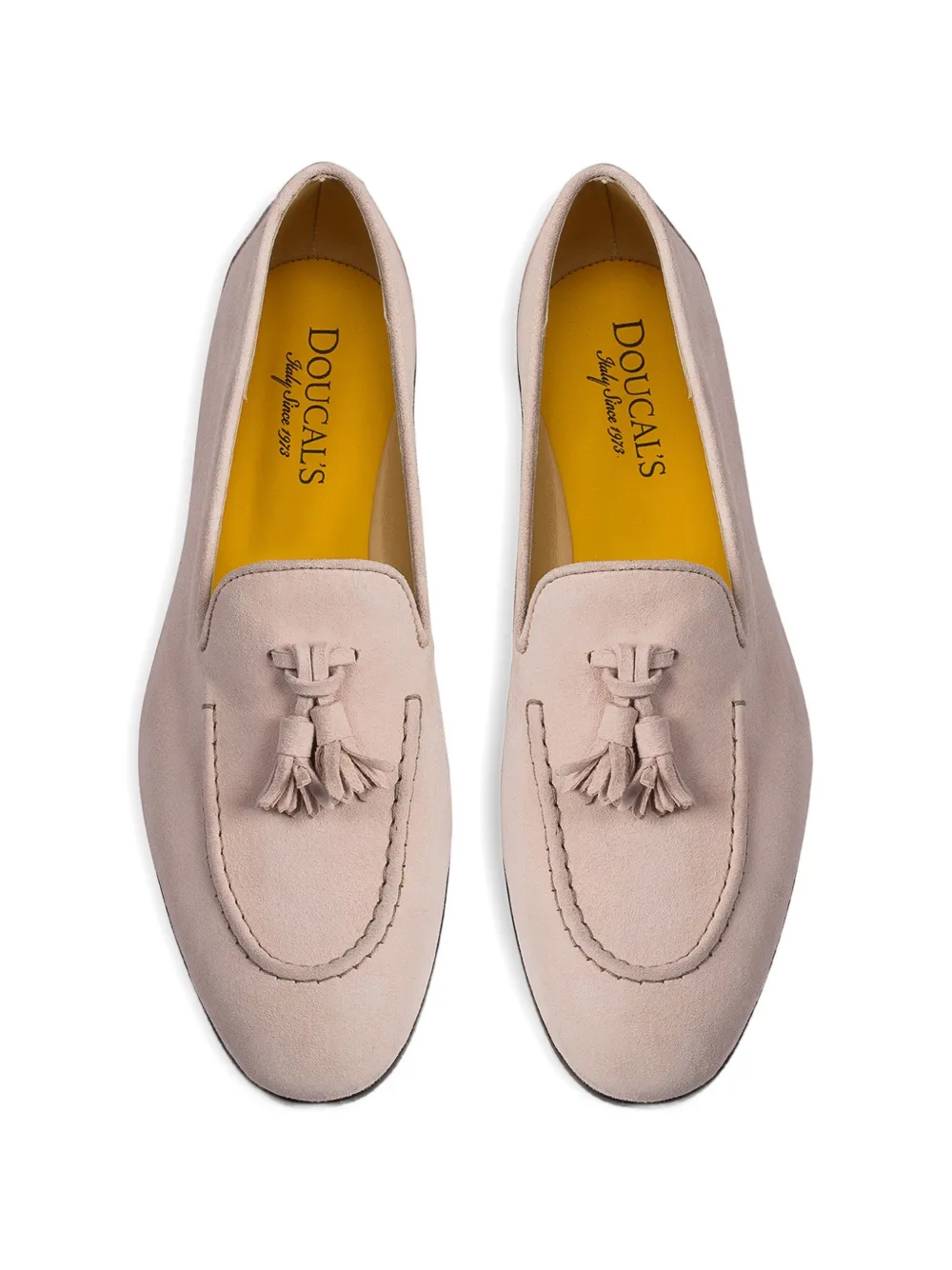 Doucal's tassels suede loafers Roze