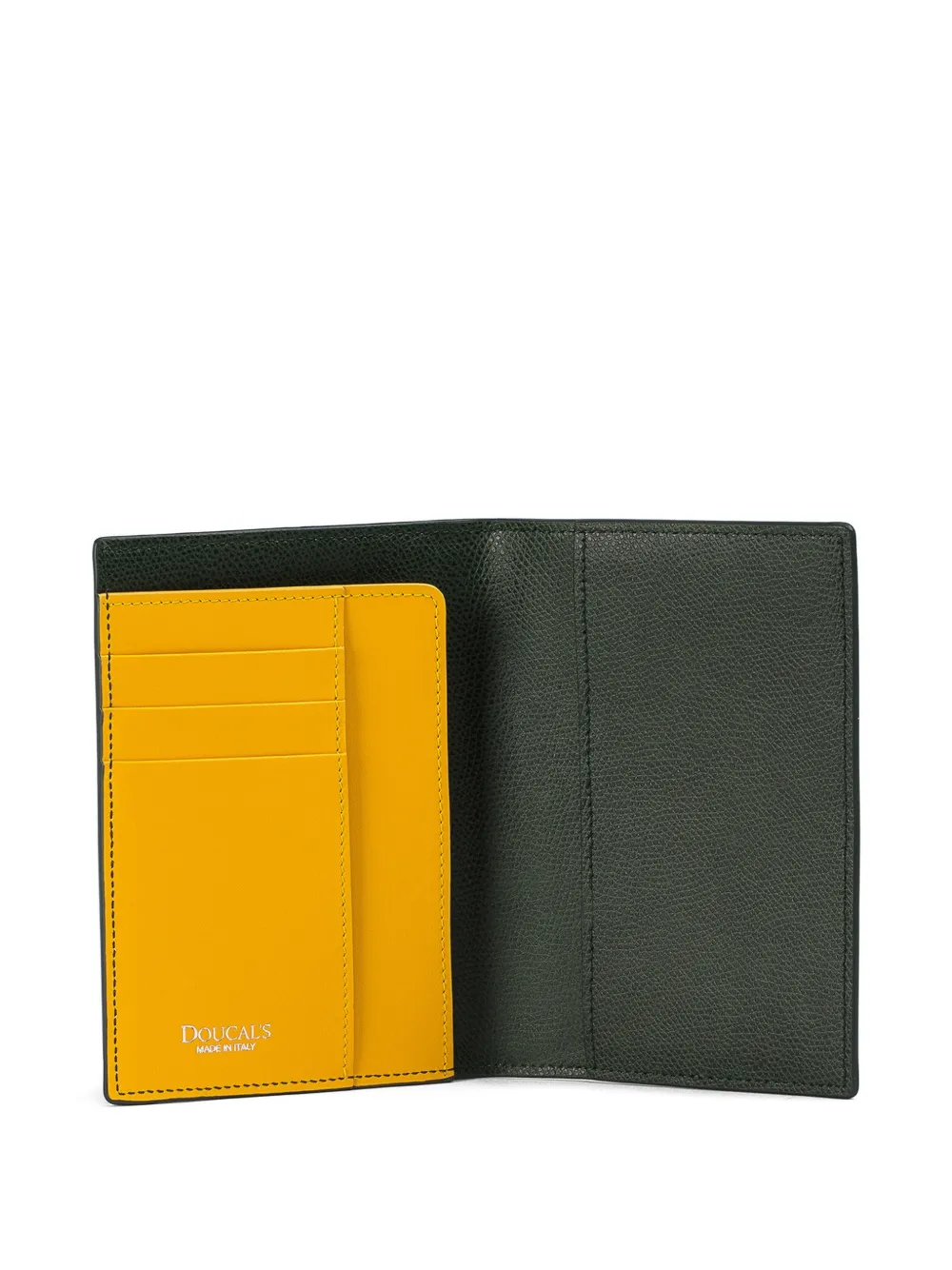  Doucal's Palmellato-leather Passport Holder - Green 