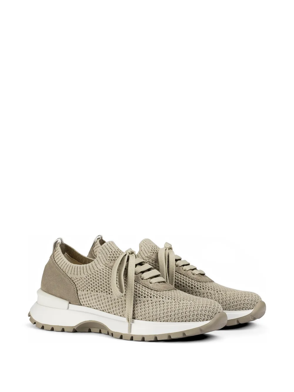 Doucal's suede nesh sneakers Beige