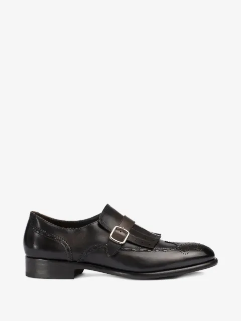 Doucal's chaussures en cuir à boucle à frange