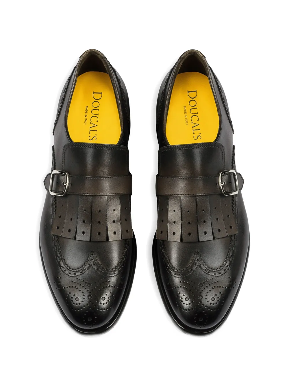 Doucal's Leren gespschoenen met franje Bruin