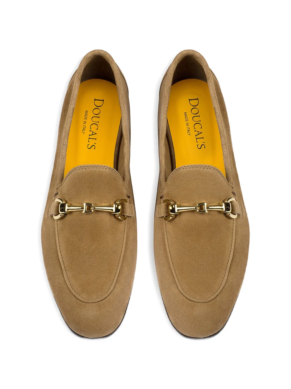 Doucal's Metalen suède loafers Beige