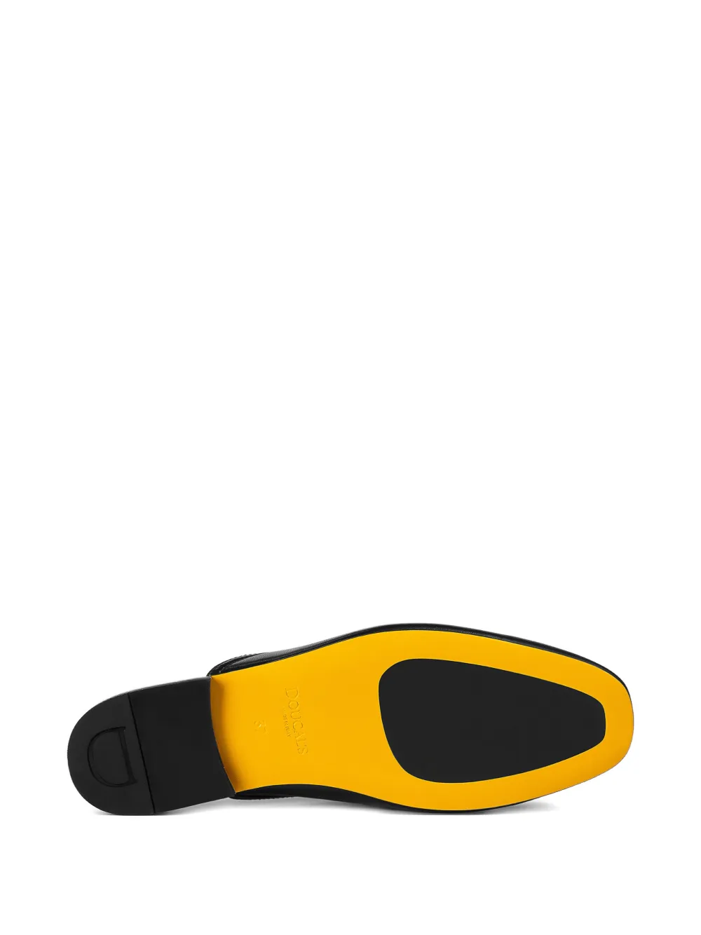 Doucal's metal-detail leather mule Zwart