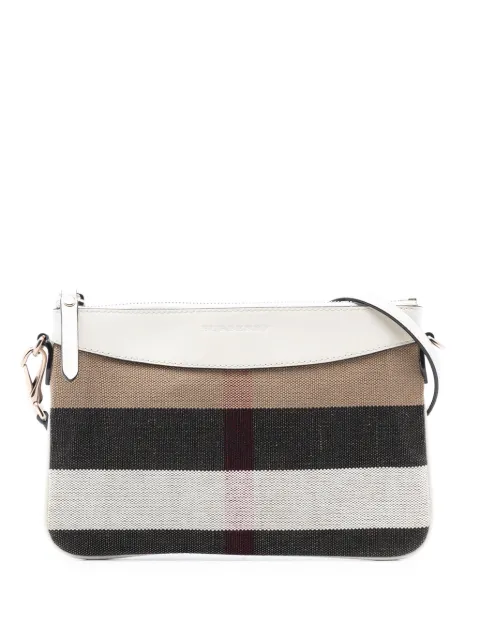 Burberry Pre-Owned 2000-2017 Mega Check Canvas Peyton crossbody bag
