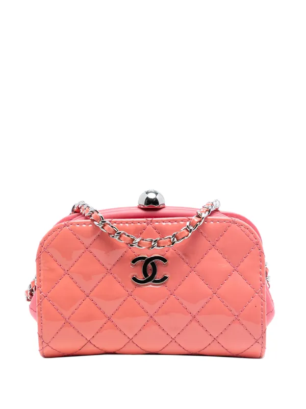 CHANEL Pre-Owned 2015-2016 ココマーク マトラッセ パテント フレーム 