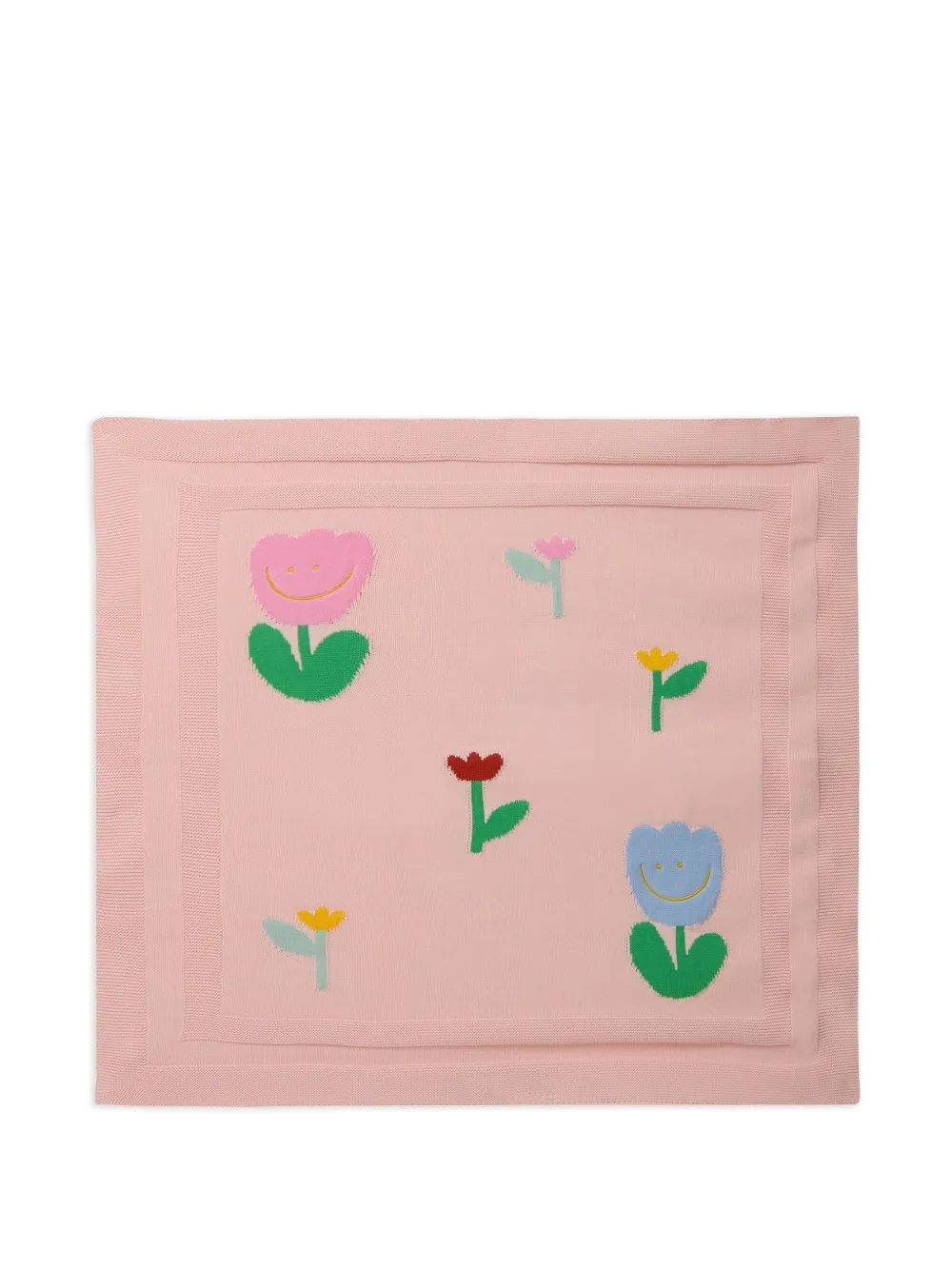 Stella McCartney Kids floral-appliqué blanket - Rosa