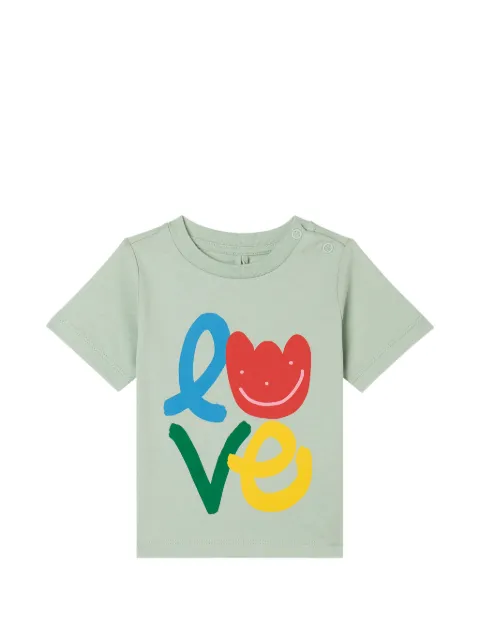 Stella McCartney Kids playera con motivo love