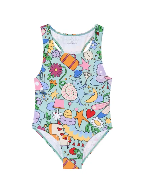 Stella McCartney Kids printed swimsuit