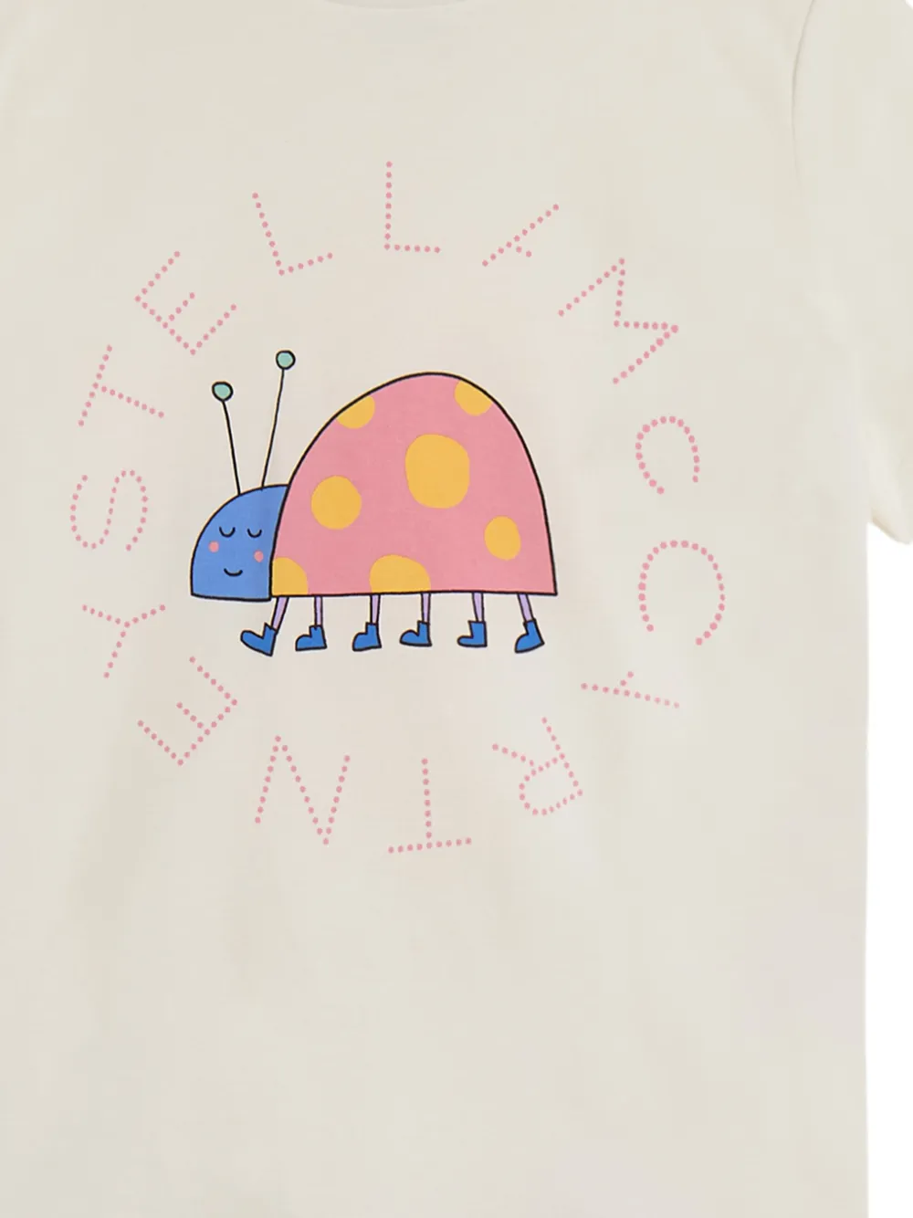  Stella Mccartney Kids Bug Graphic T-shirt - Neutrals 