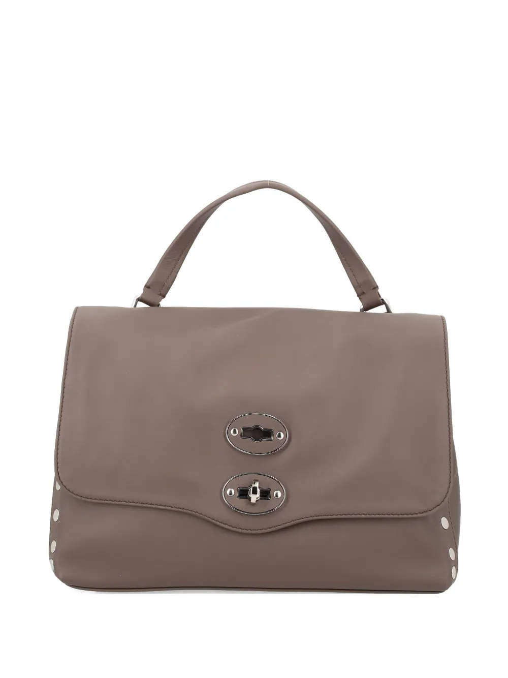 Zanellato top-handle lock tote bag - Toni neutri