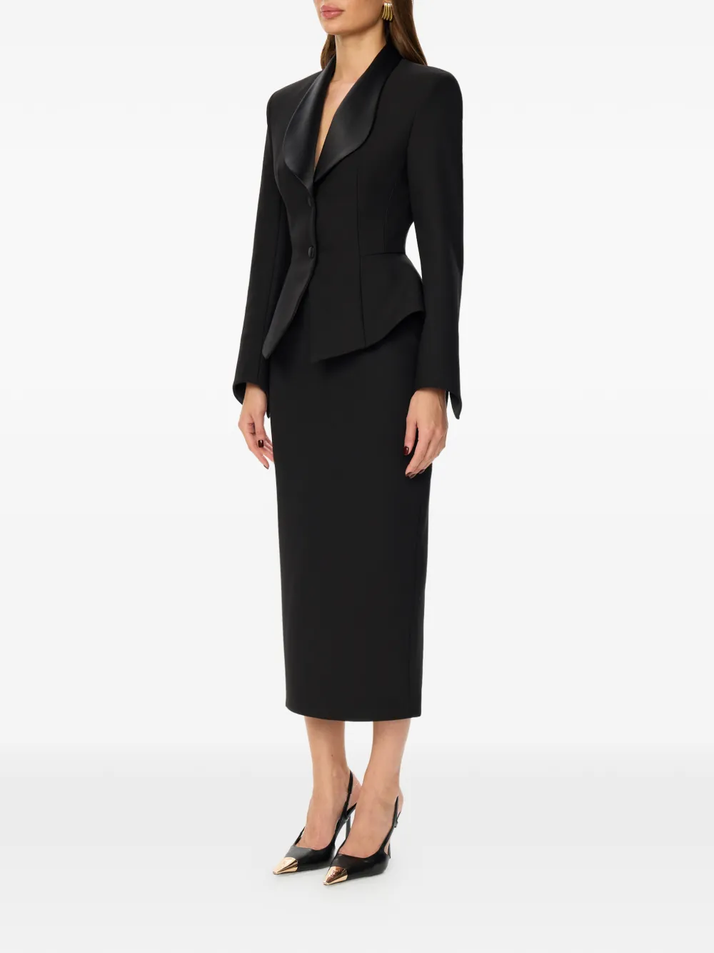 Straight-Line Maxi Skirt