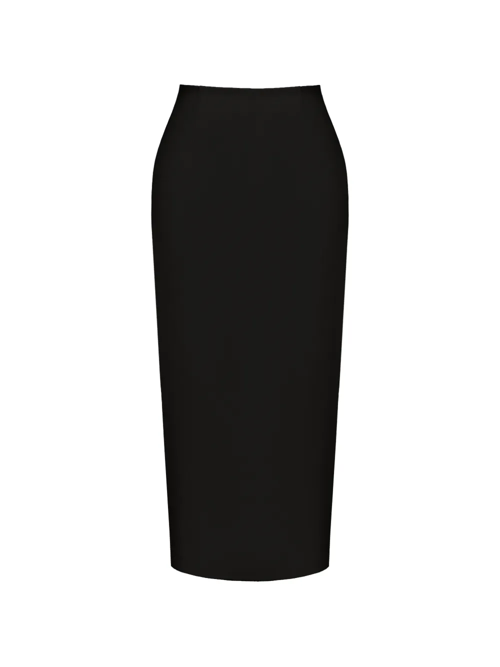 POST MERIDIEM straight-line maxi skirt - Nero