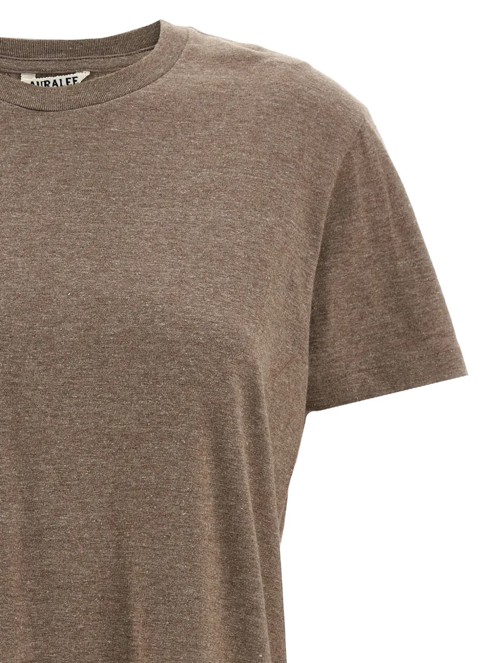  Auralee Crew-neck T-shirt - Brown 