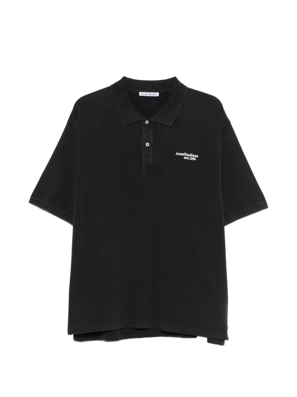 Acne Studios logo polo shirt - Nero