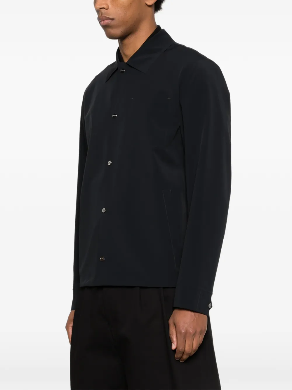 Herno Shirtjack met knoopzak Blauw