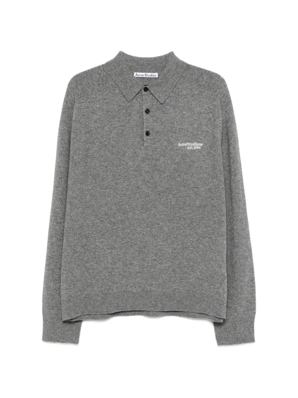 Acne Studios long-sleeve polo shirt - Grigio