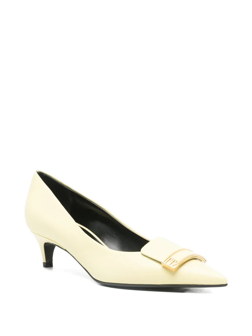 Sergio Rossi Pumps met puntige neus Geel