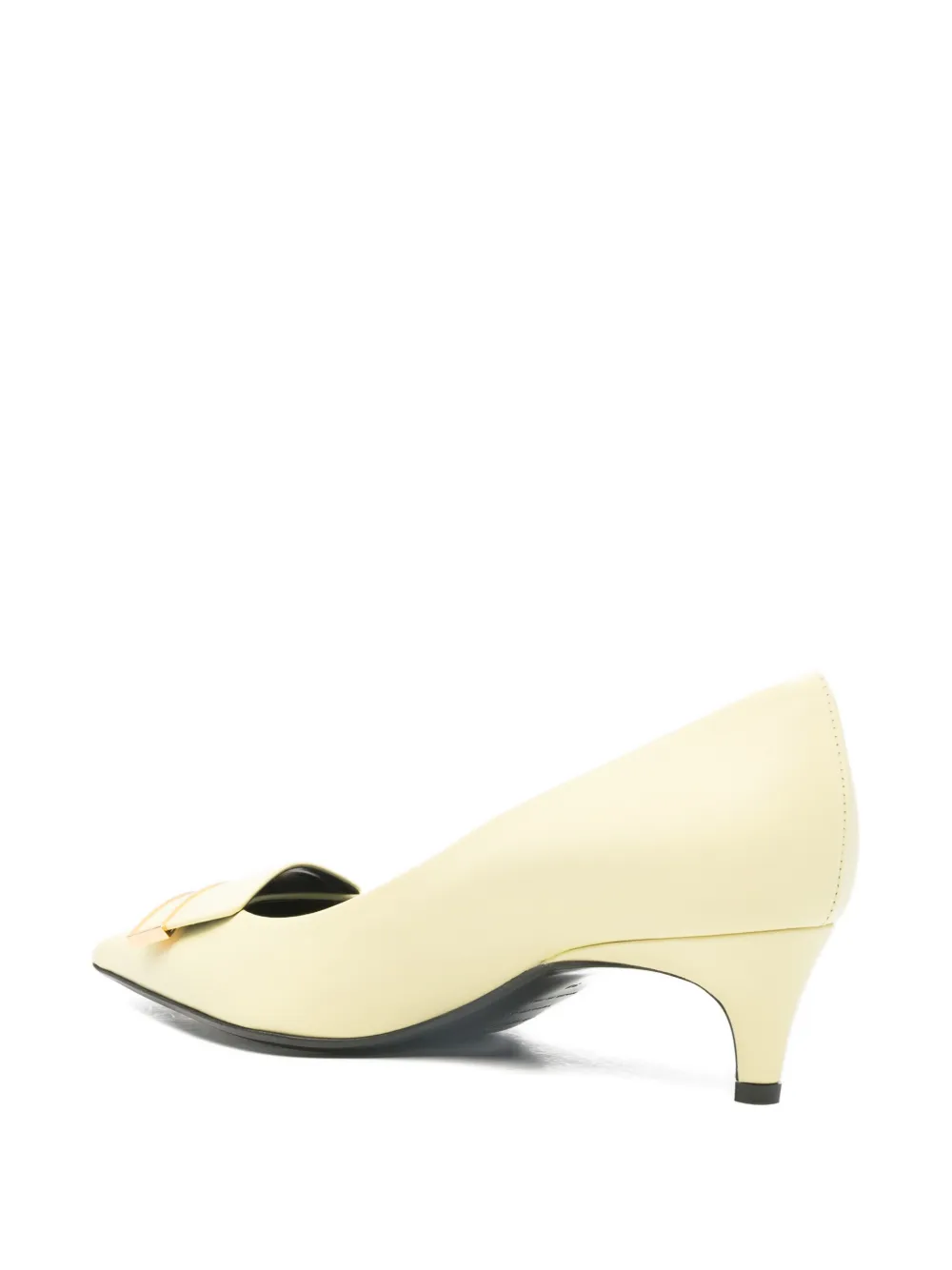 Sergio Rossi Pumps met puntige neus Geel