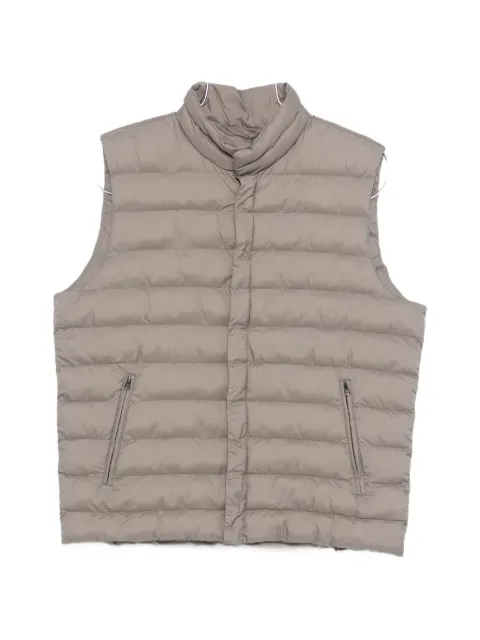 Herno zip sleeveless jacket