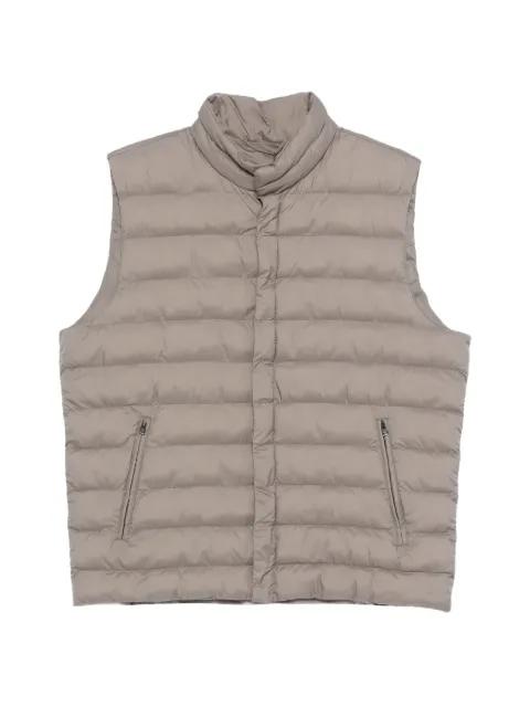 Herno zip sleeveless jacket