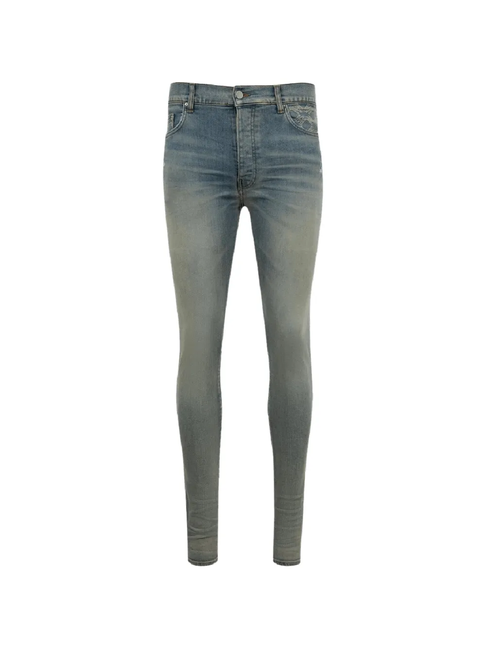 AMIRI Quad Contrast "Antique Indigo" jeans - Blu