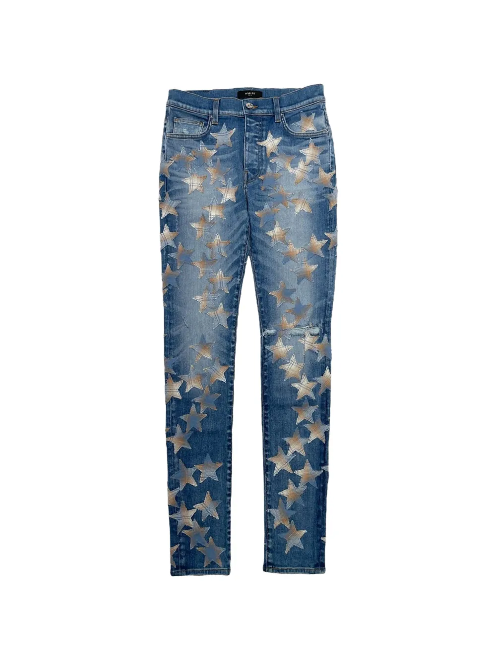 AMIRI star-patch jeans - Blu