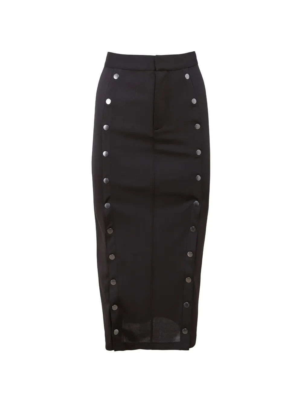 Fleur Du Mal Gonna midi Undo Me con inserti - Nero