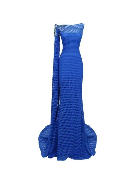 Gemy Maalouf robe longue en crochet