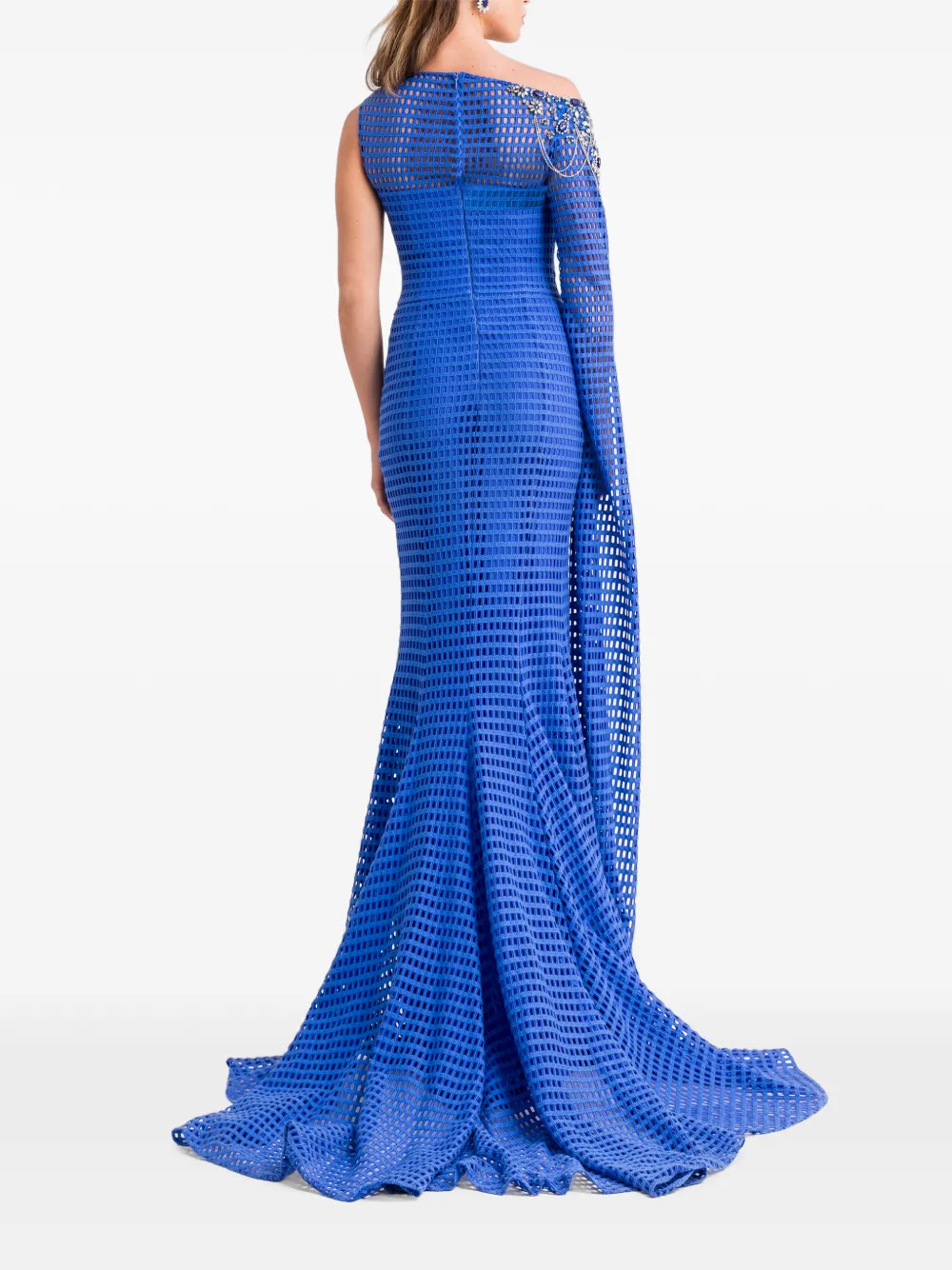 Gemy Maalouf Gehaakte maxi-jurk Blauw