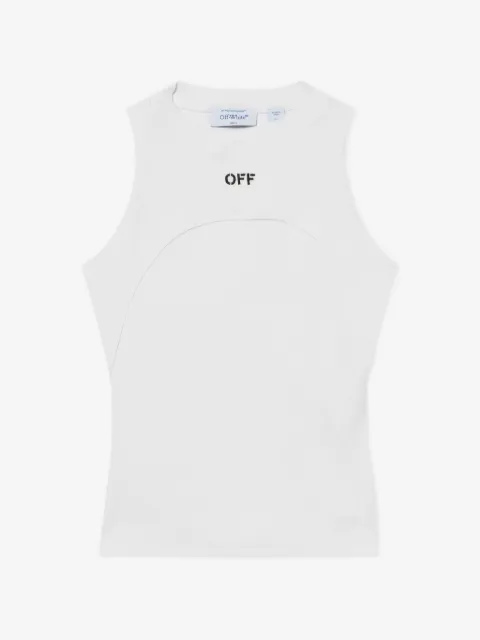 Off-White Geripptes Off Tanktop