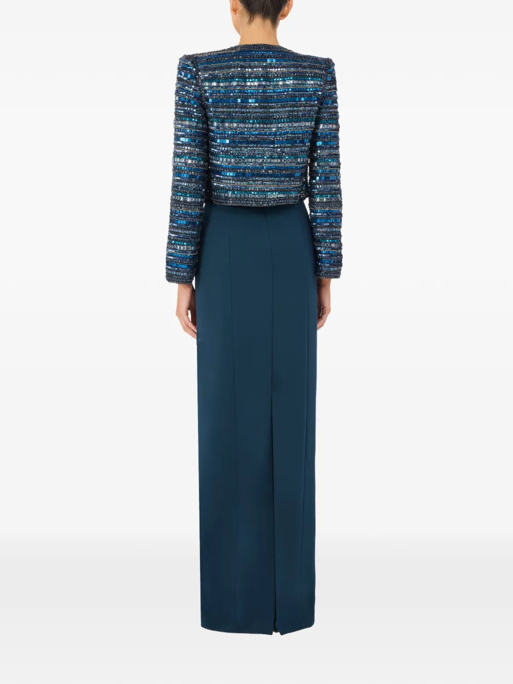  Jenny Packham Chaqueta Alma Con Cuentas - Azul 