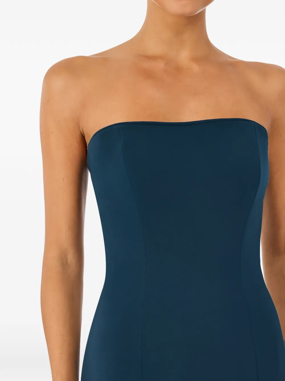 Jenny Packham Estelle strapless maxi-dress Blauw