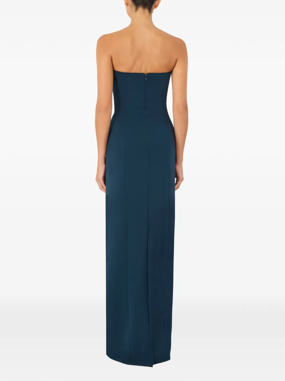 Jenny Packham Estelle strapless maxi-dress Blauw