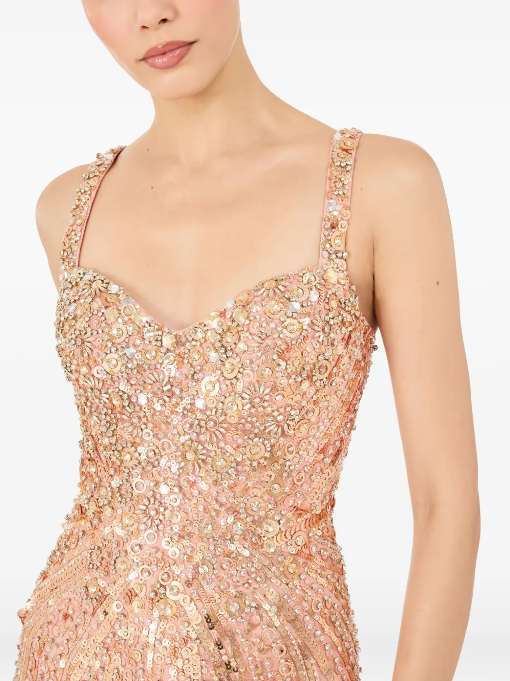 Jenny Packham Da Vinci jurk met pailletten Goud