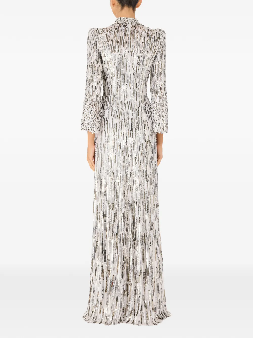 Jenny Packham Maxi-jurk verfraaid met pailletten Wit