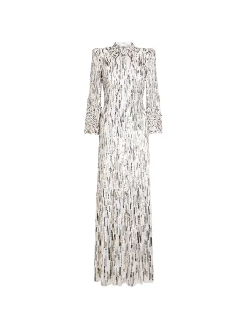 Jenny Packham vestido largo bordado con lentejuelas