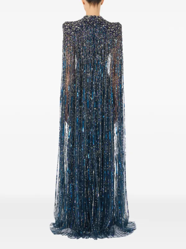 jenny packham blue sequin dress Aurora