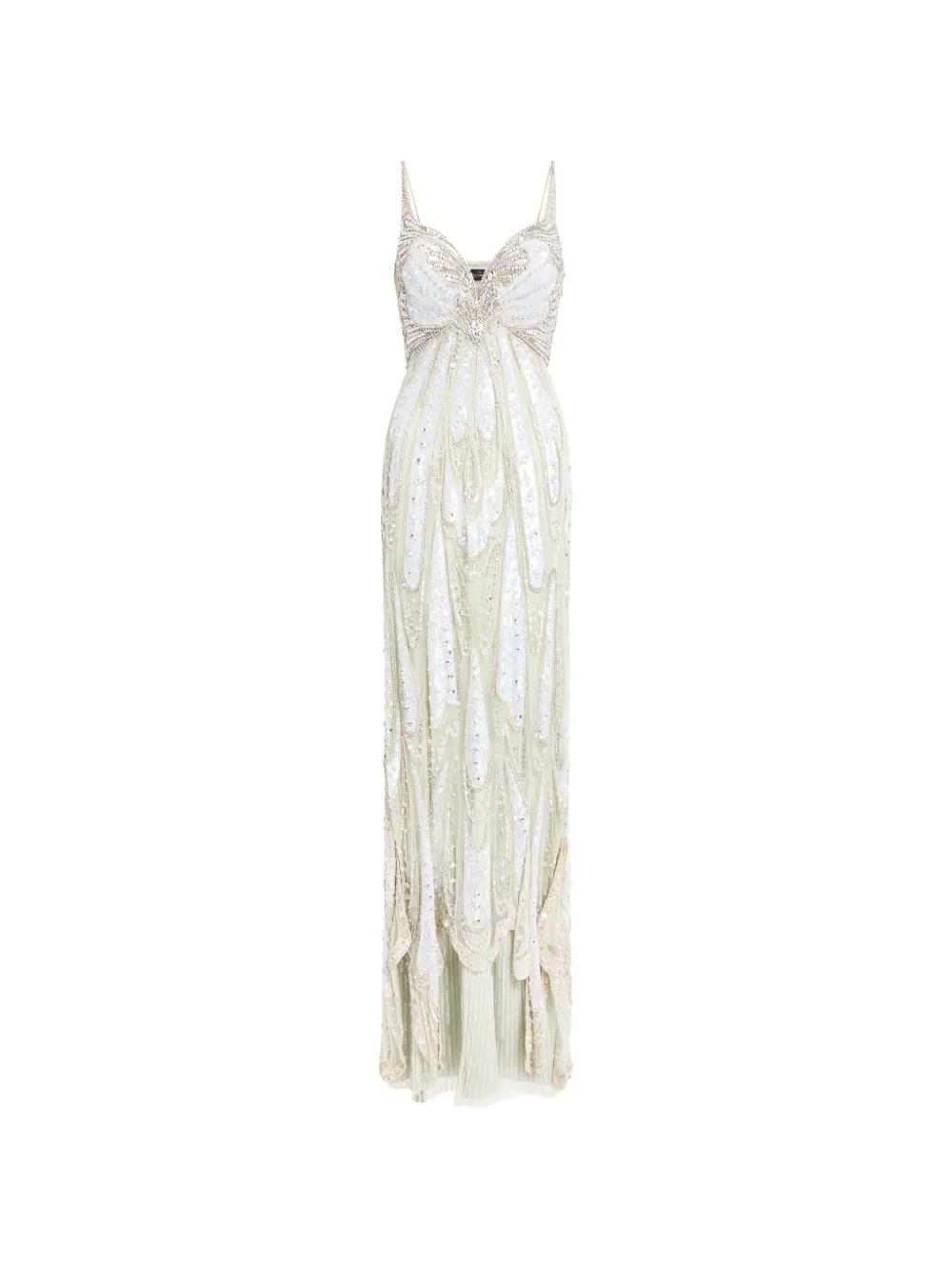 Jenny Packham Abito lungo Yves - Verde