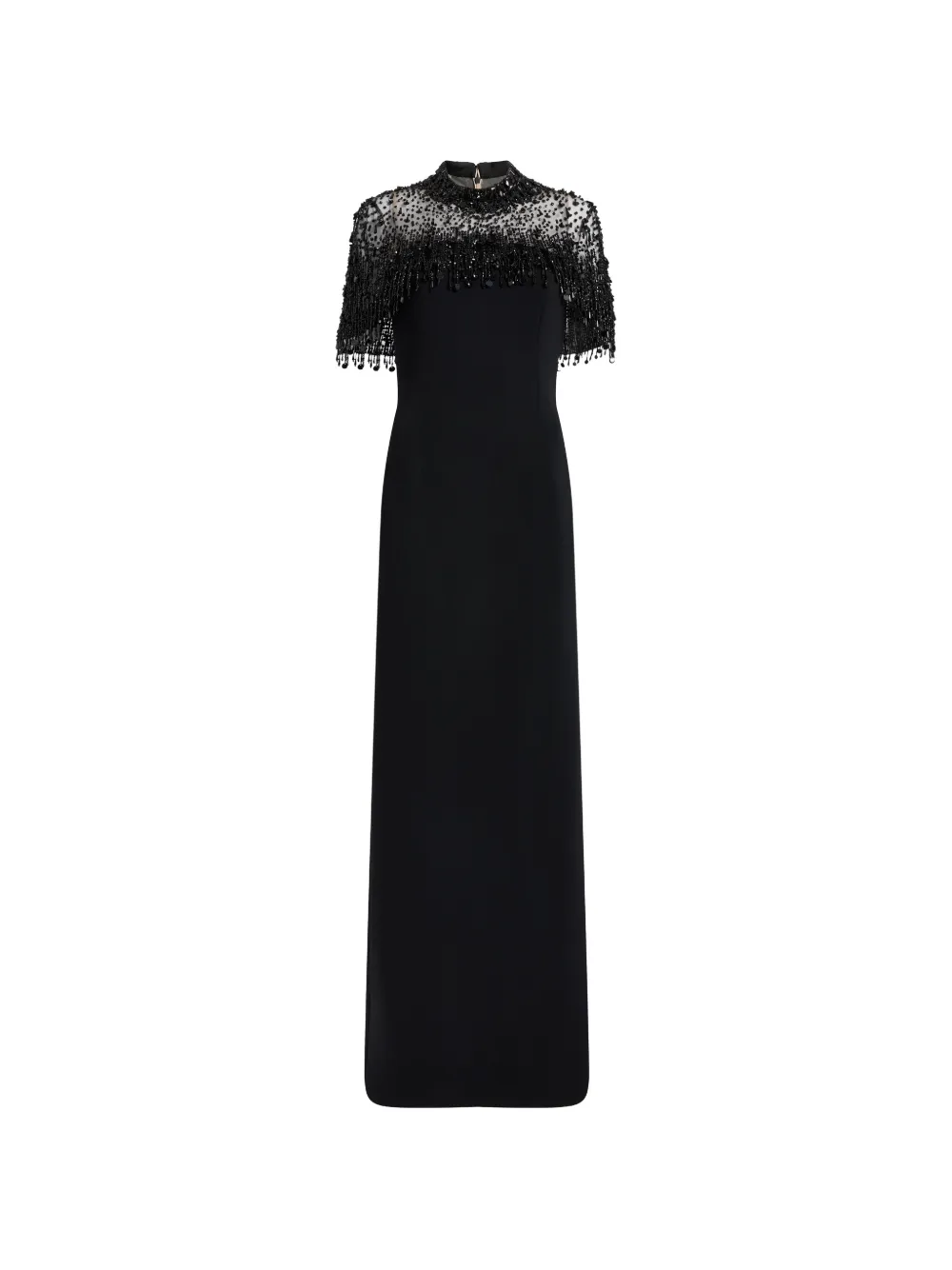 Jenny Packham Abito Livia lungo con decorazione - Nero