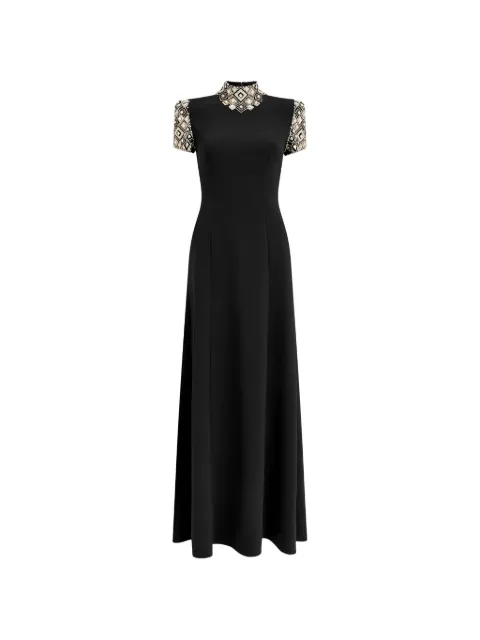 Jenny Packham Pricile embellished collar dress