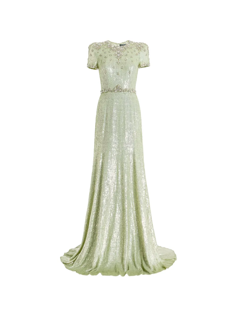 Jenny Packham Lombard embellished dress - Green