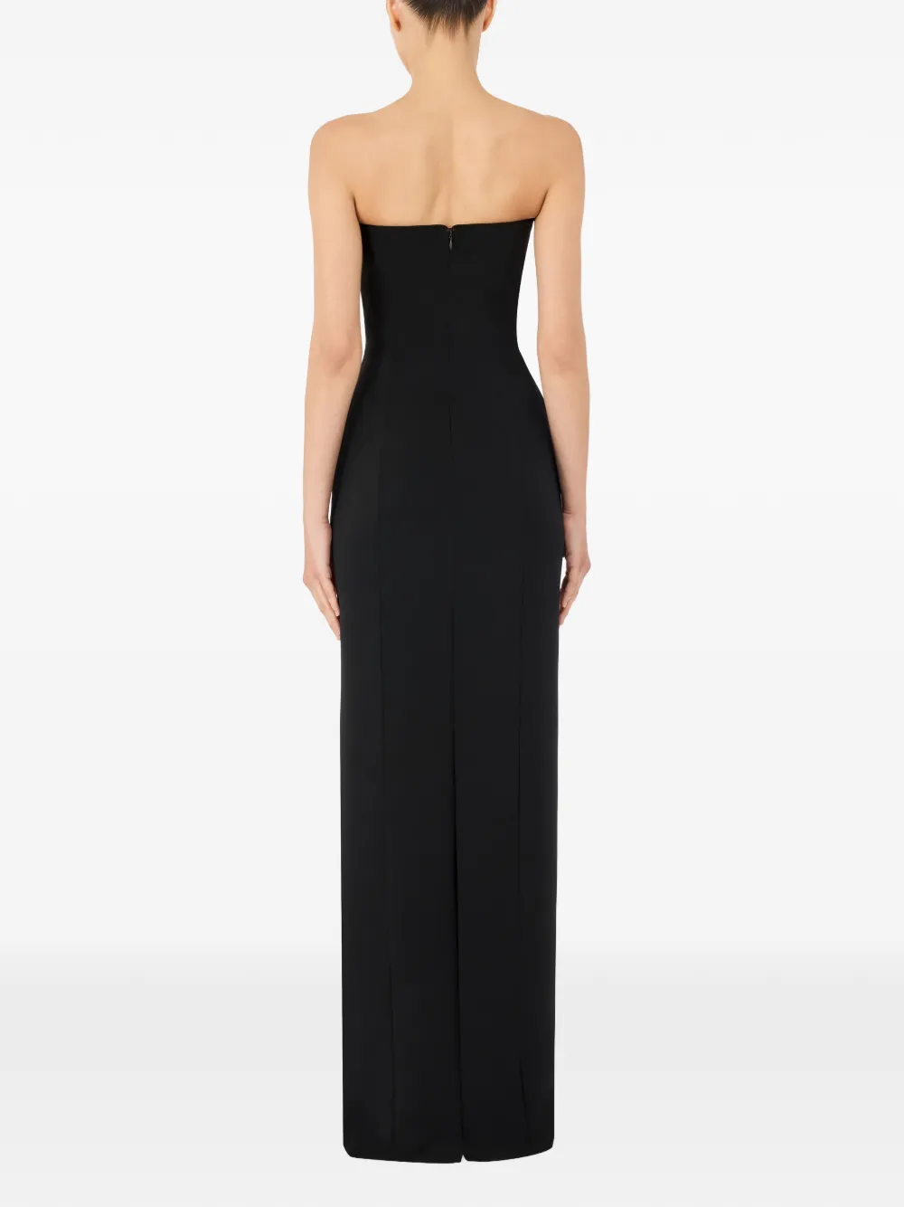 Jenny Packham Estelle strapless maxi-dress Zwart