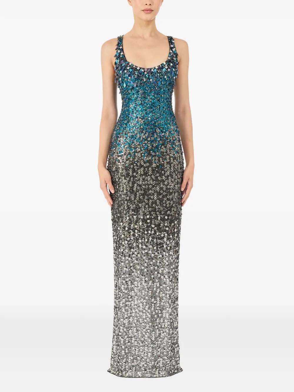 Jenny Packham DECORA jurk met pailletten Zilver