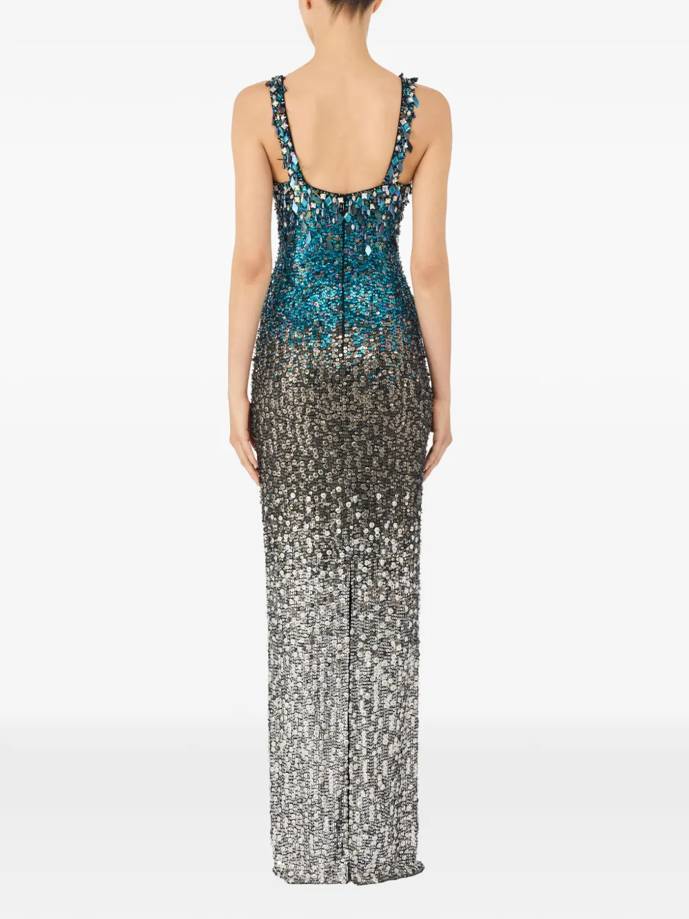 Jenny Packham DECORA jurk met pailletten Zilver