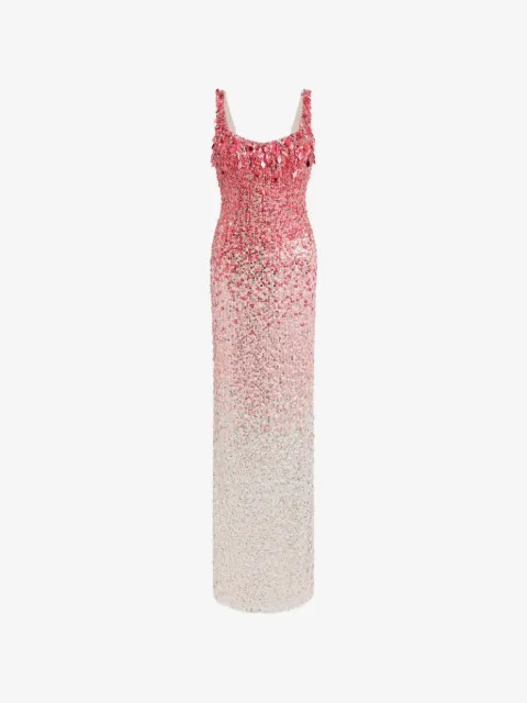 Jenny Packham robe longue sans manches à sequins