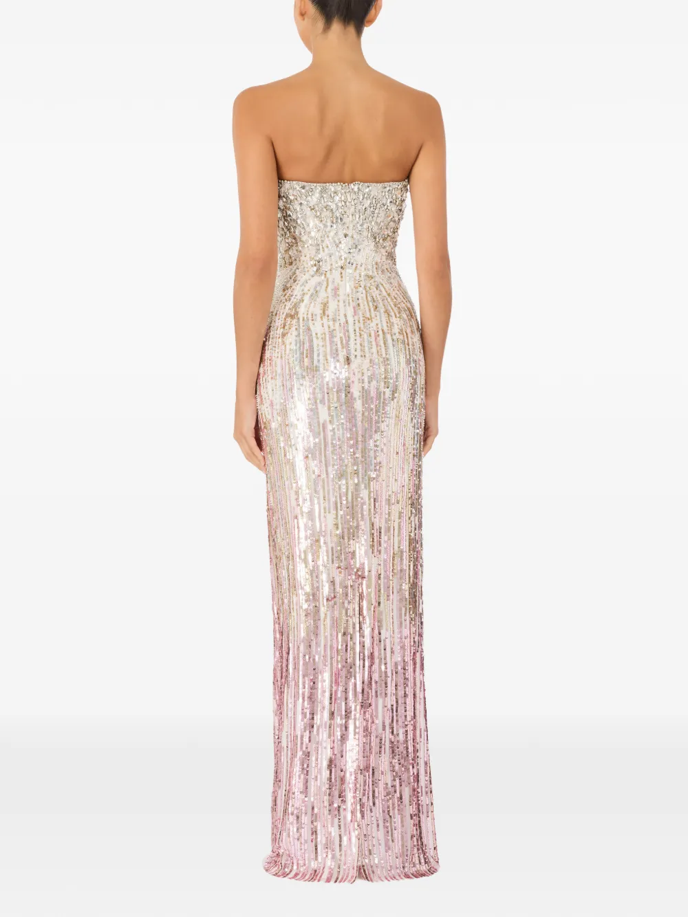Jenny Packham Cesonia verfraaide maxi-jurk Grijs