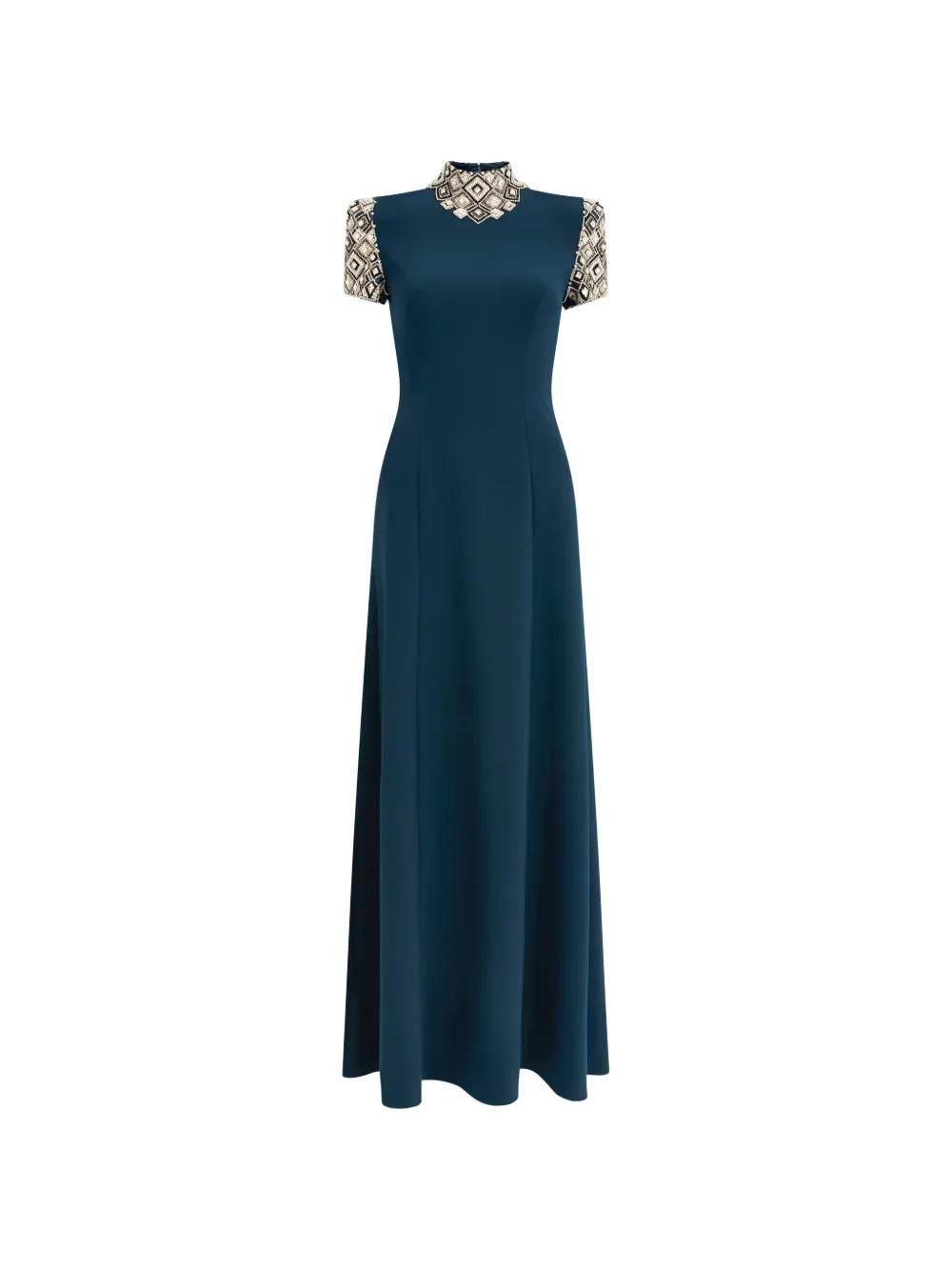 Jenny Packham Pricile embellished maxi dress - Blu