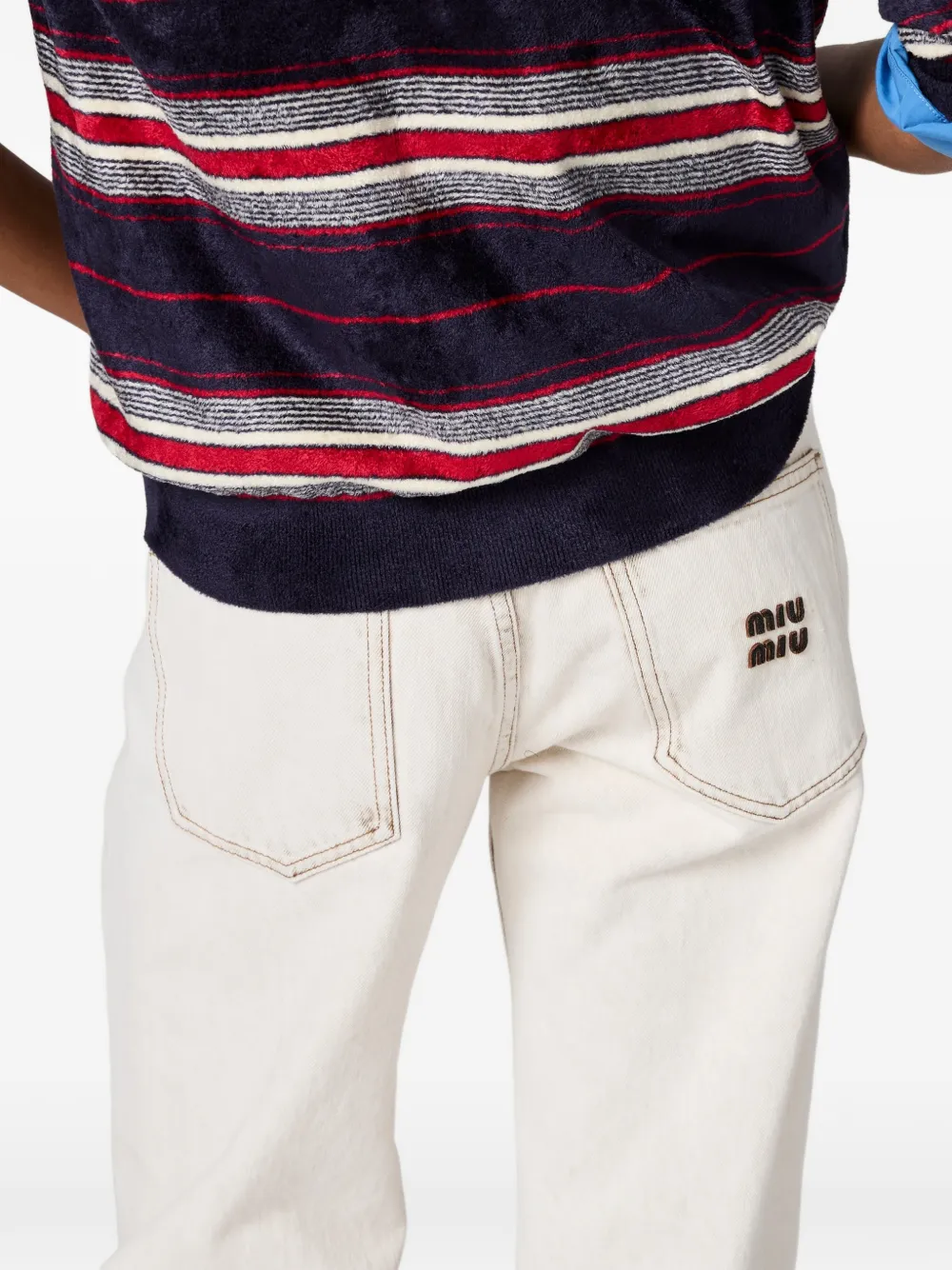 Miu Straight jeans Wit